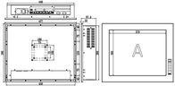 IPPC-1901T1 19&quot; промышленный ПК сенсорной панели/экран касания ПК 1 расширения 2 PCI или PCIE врезанный слотами