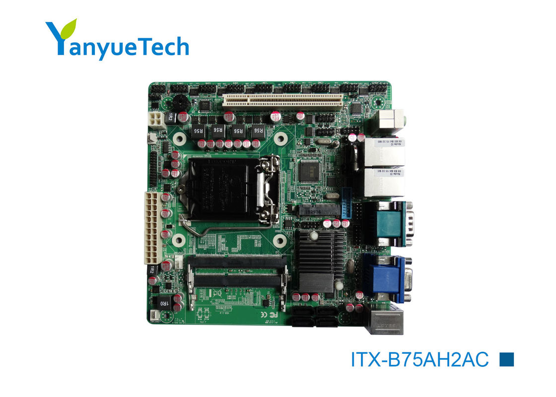 Слот PCI USB COM 12 обломока 10 Itx Intel PCH B75 гигабайта материнской платы ITX-B75AH2AC мини