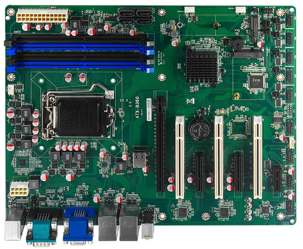 Промышленный DP VGA HDMI обломока 2LAN 6COM Intel PCH B360 материнской платы ATX